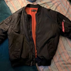 Black ROF Bomber Jacket